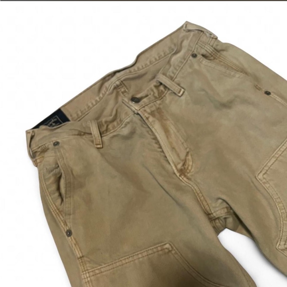 Abercrombie & Fitch Straight Khaki Pants - Beige